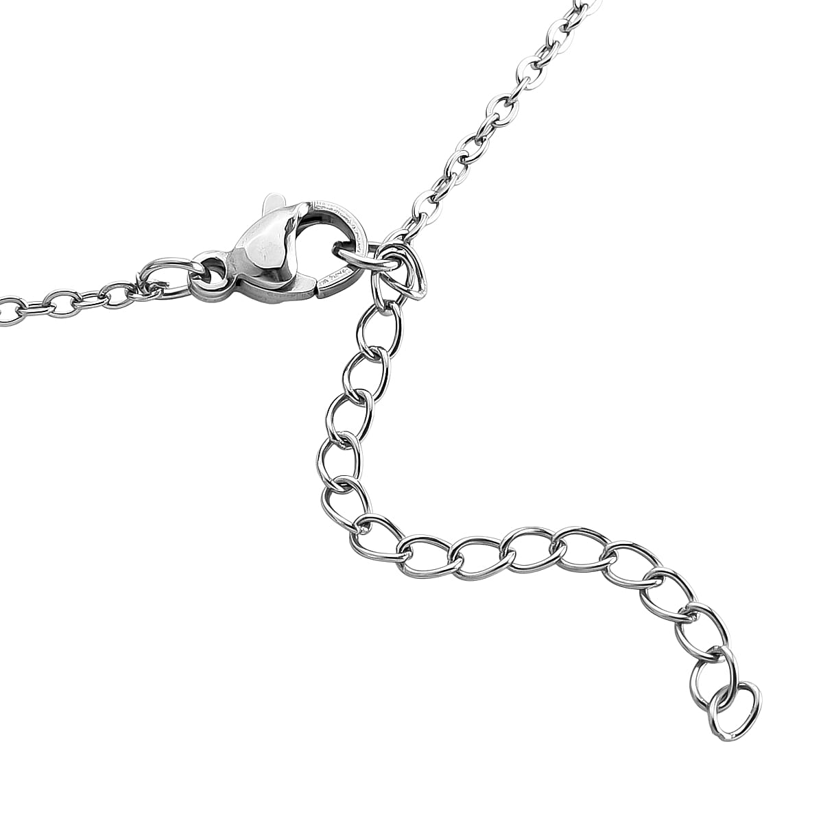 Abalone Shell, Austrian Crystal Dragonfly Pendant Necklace in Silvertone 20-22 Inches image number 5