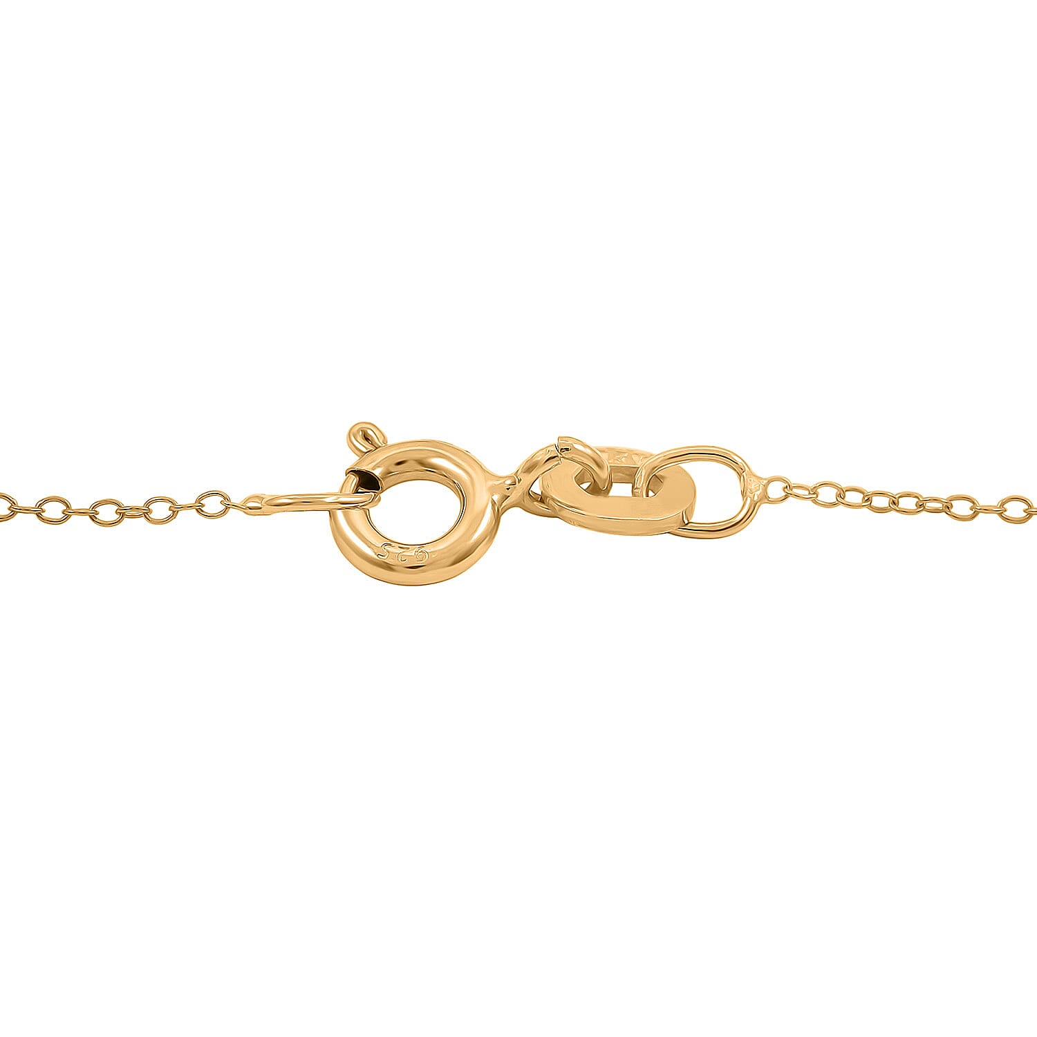 NY Closeout Diamond 0.25 ctw Heart Pendant Necklace 18 Inches in 14K Yellow Gold Over Sterling Silver
