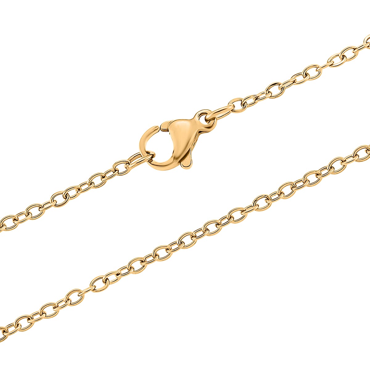 Simulated Multi Color Diamond Teddy Bear Pendant in Goldtone with Stainless Steel Necklace 20-22 Inches image number 5