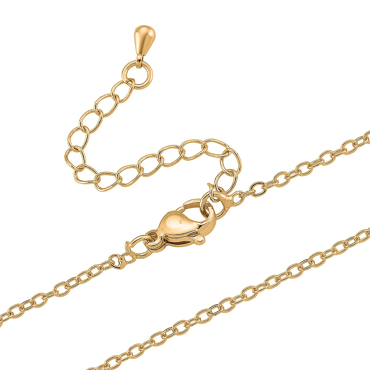 Green Aventurine 25.00 ctw Pendant Necklace (20 Inches) in Goldtone