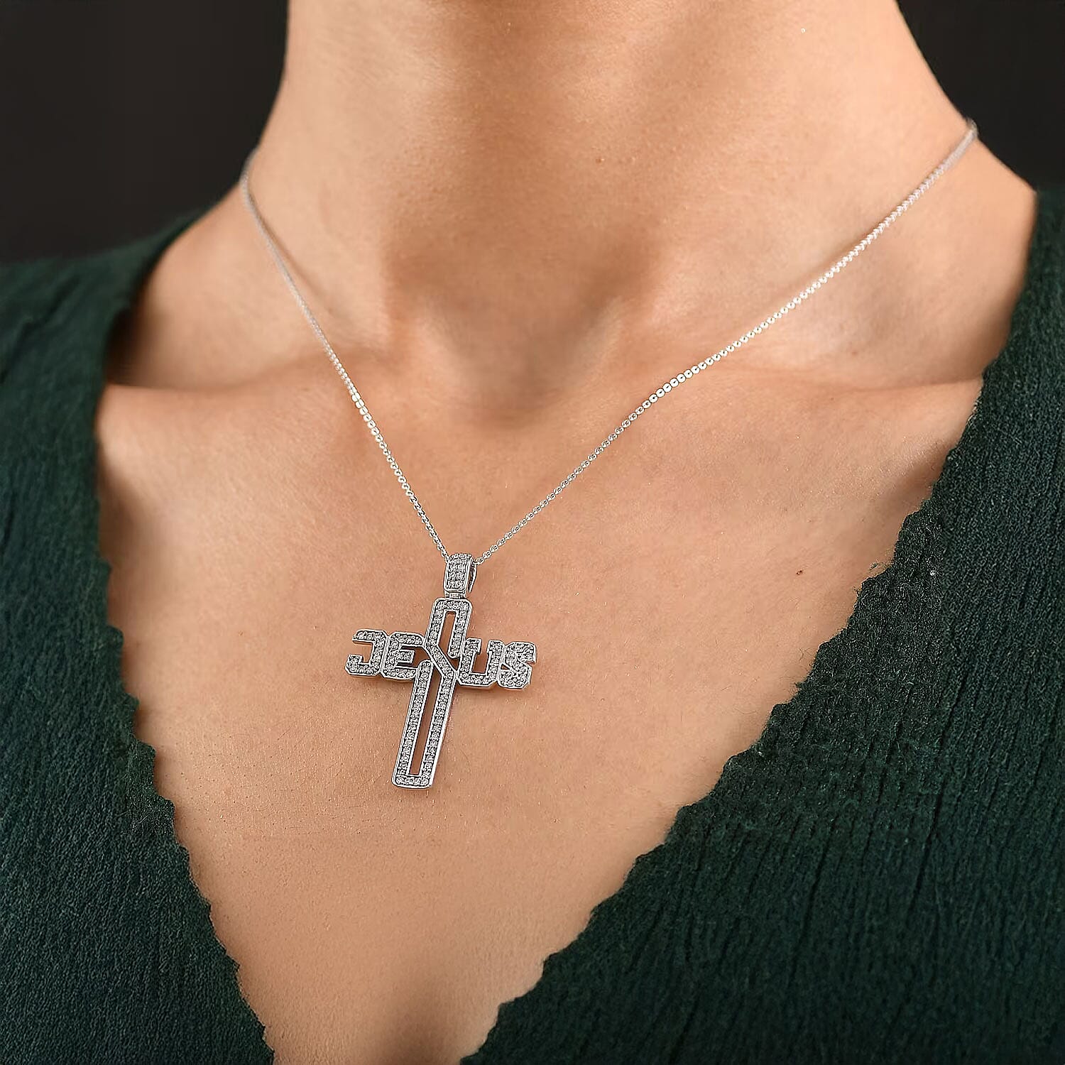 Rhodium Over Sterling Silver - Product card gallery slide 2 (9450088399103)