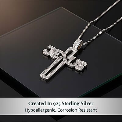 Rhodium Over Sterling Silver - Product card gallery slide 3 (10176722436409)