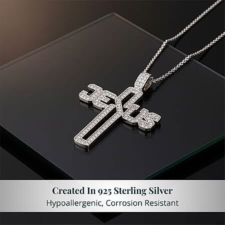 Rhodium Over Sterling Silver - Product card gallery slide 3 (10176722436409)