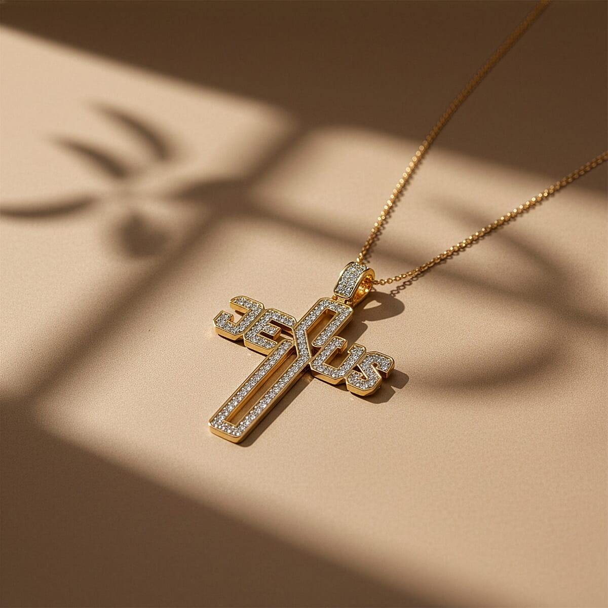 Luxuriant Lab Grown Diamond G-H SI 0.90 ctw Pendant Necklace in 18K Vermeil Yellow Gold Over Sterling Silver 20 Inches  image number 1