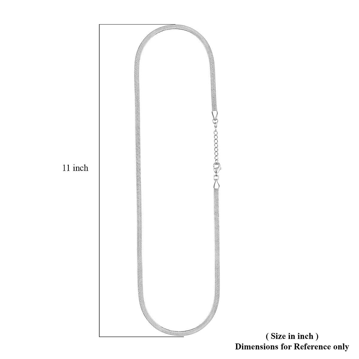 Herringbone Chain Bracelet (8.50In) and Necklace (24 Inches) in Stainless Steel image number 5