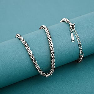 Spiga Chain Bracelet (8.50In) and Necklace 24 Inches in Stainless Steel