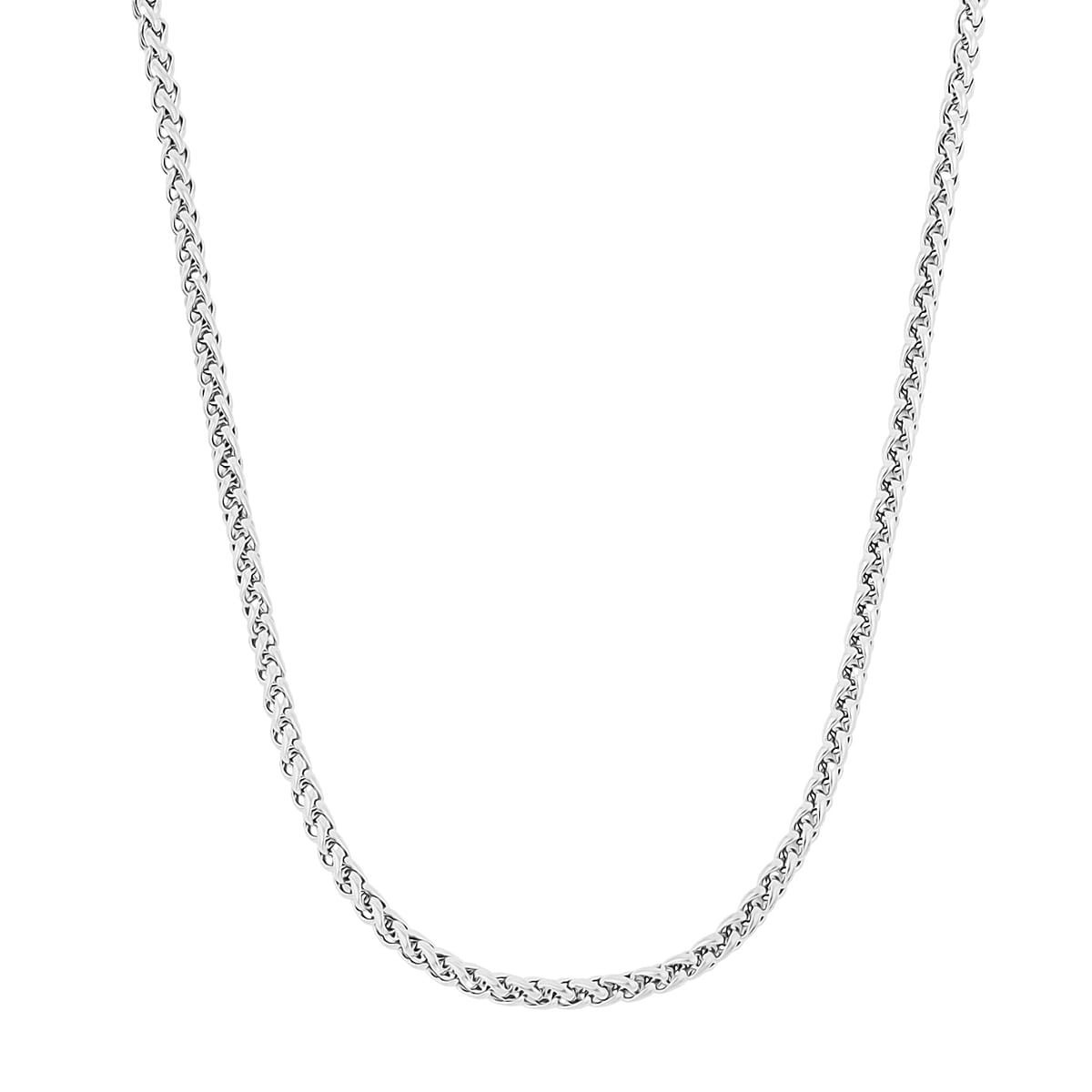 Spiga Chain Bracelet (8.50In) and Necklace 24 Inches in Stainless Steel image number 4