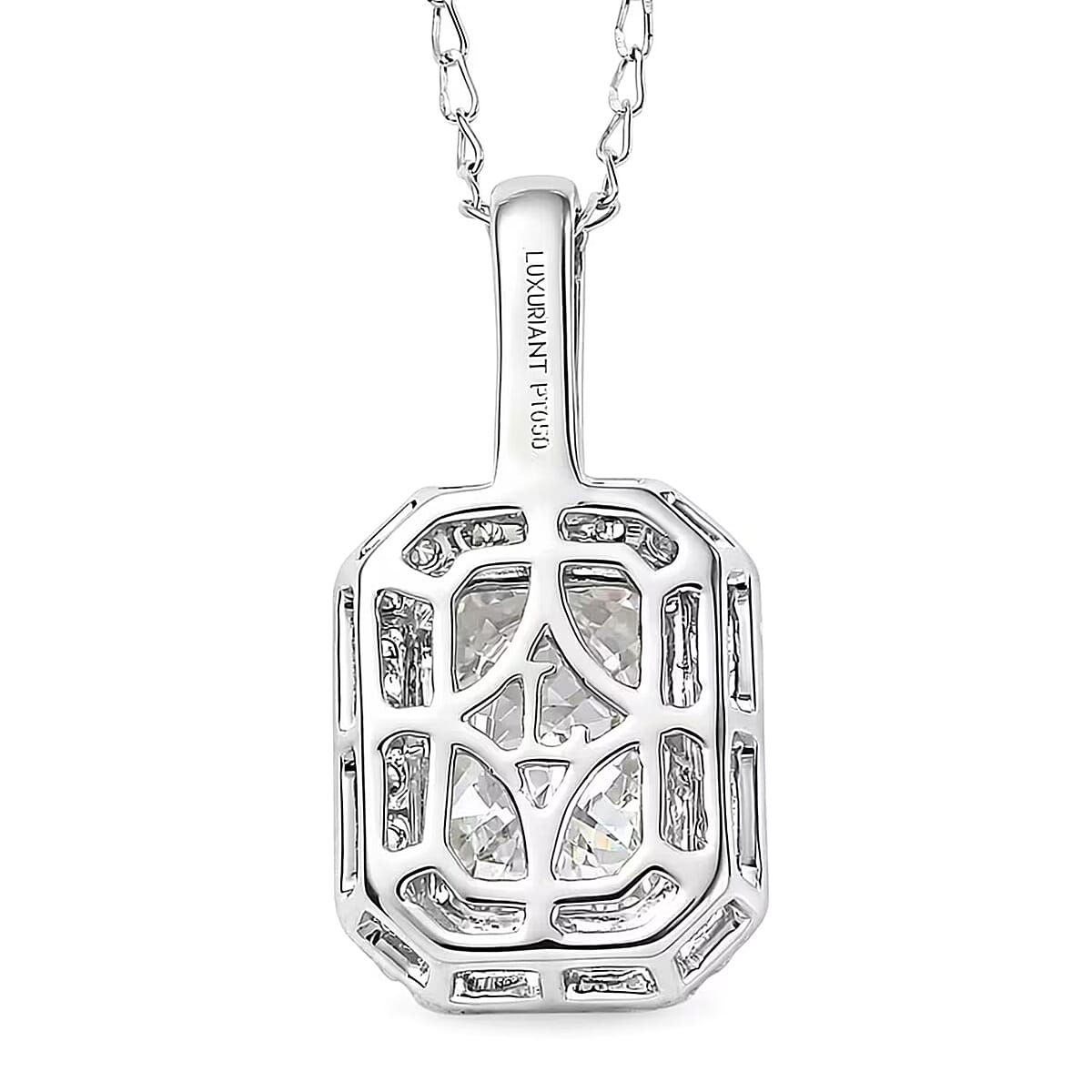 IGI Certified Luxuriant Lab Grown Diamond E-F VS 3.40 ctw Pendant Necklace in 950 Platinum 5.70 Grams 20 Inches image number 7