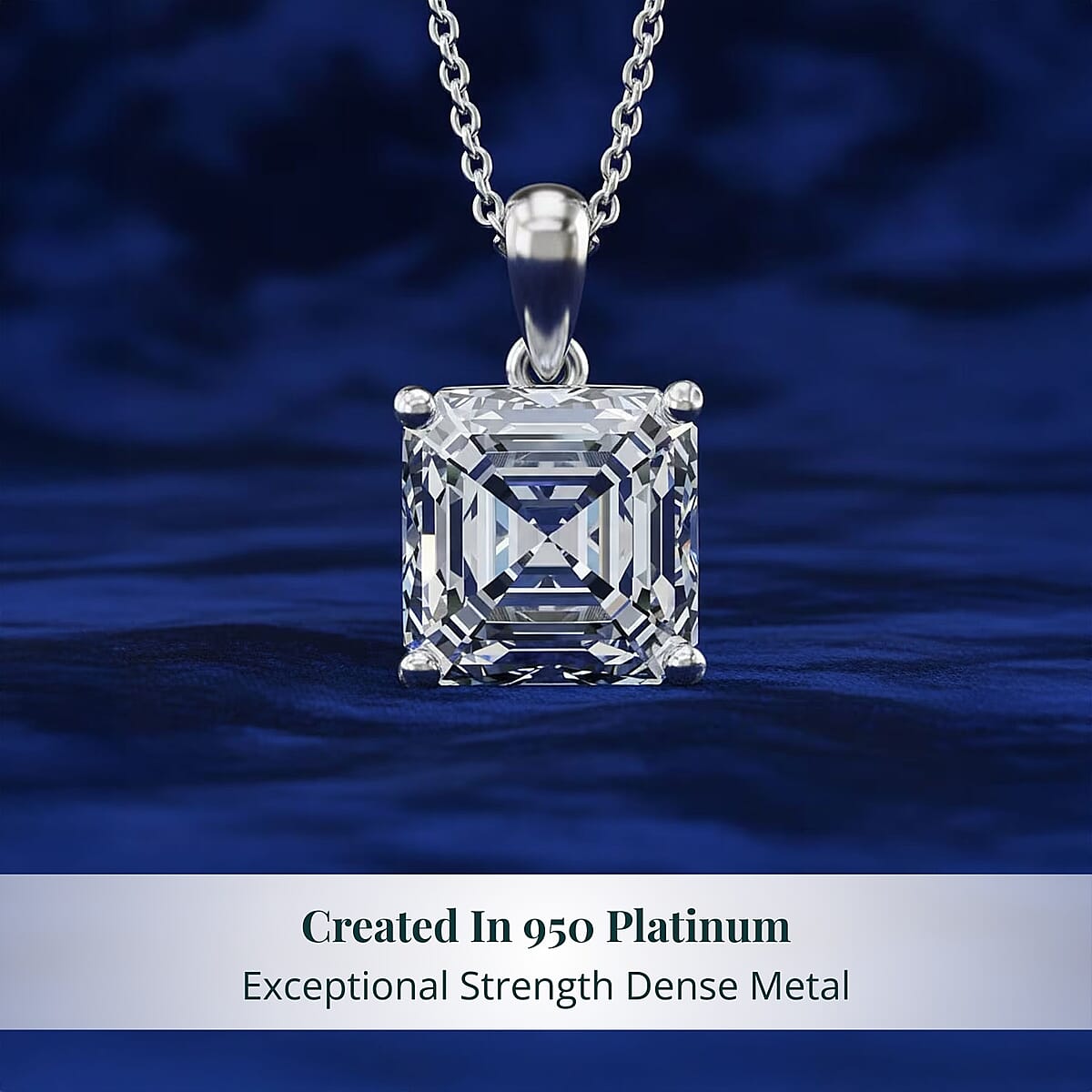 IGI Certified 950 Platinum Luxuriant Lab Grown Diamond (G, VS) Pendant Necklace (20 Inches) (7.55 g) 10.10 ctw image number 2