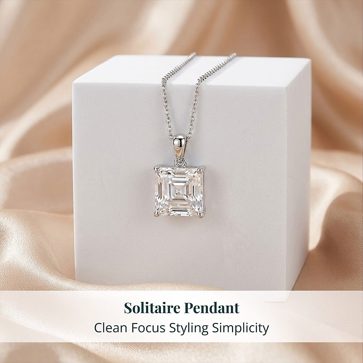 IGI Certified 950 Platinum Luxuriant Lab Grown Diamond (G, VS) Pendant Necklace (20 Inches) (7.55 g) 10.10 ctw image number 5