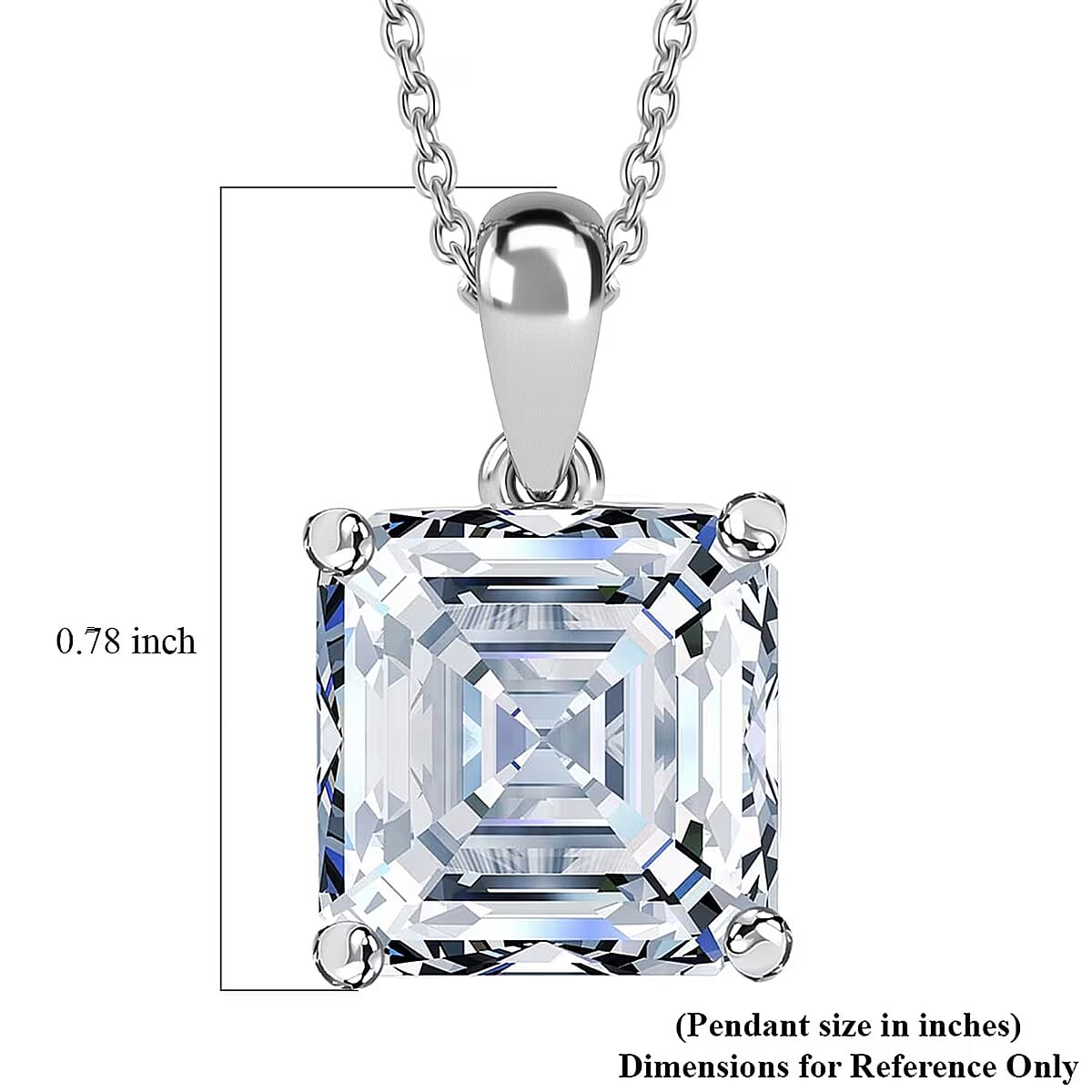 IGI Certified 950 Platinum Luxuriant Lab Grown Diamond (G, VS) Pendant Necklace (20 Inches) (7.55 g) 10.10 ctw image number 6