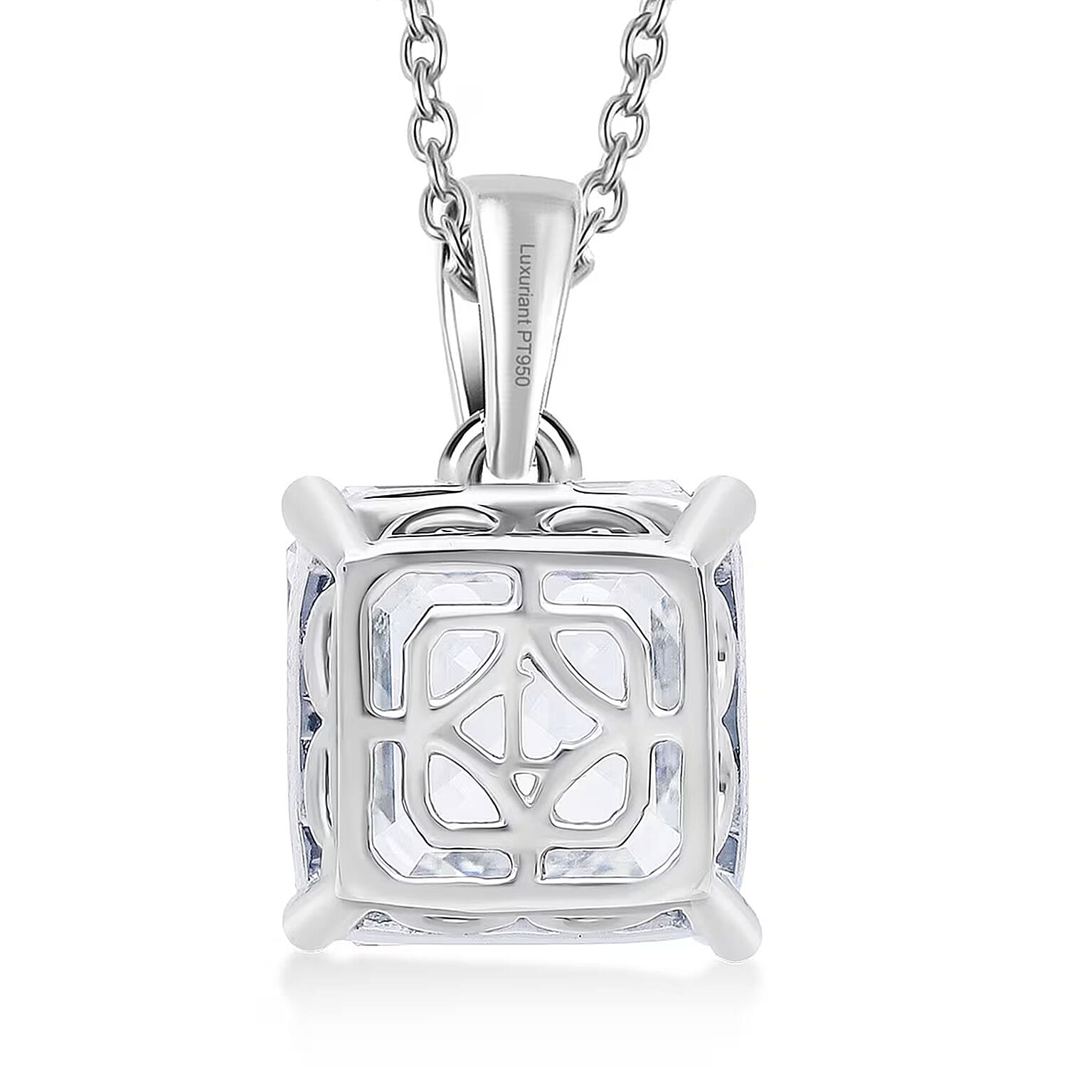 IGI Certified Luxuriant Lab Grown Diamond Pendant Necklace in 950 Platinum 10.10 ctw (20 Inches) (G, VS)