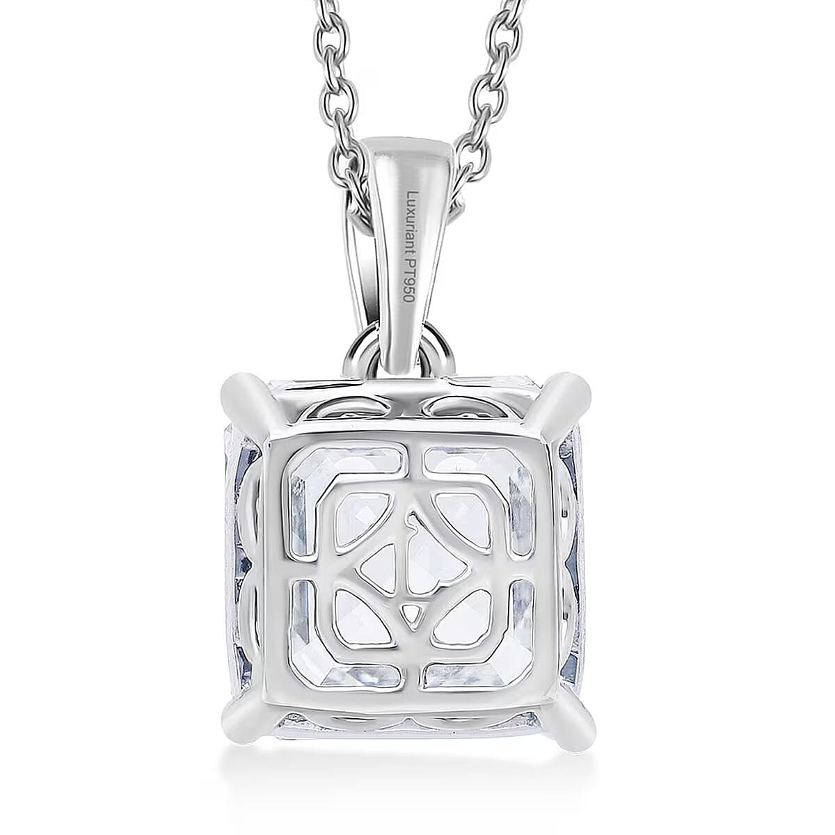 IGI Certified 950 Platinum Luxuriant Lab Grown Diamond (G, VS) Pendant Necklace (20 Inches) (7.55 g) 10.10 ctw image number 7