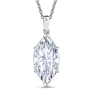 IGI Certified Luxuriant Lab Grown Diamond Pendant Necklace in 950 Platinum  10.10 ctw (20 Inches) (G, VS)
