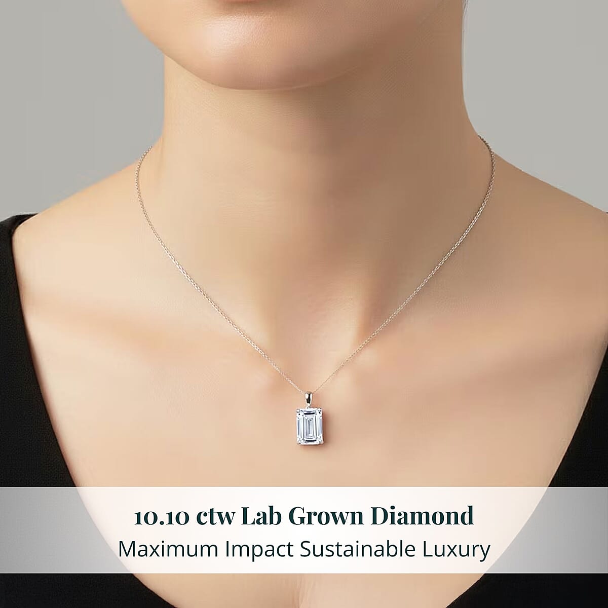 IGI Certified Luxuriant Lab Grown Diamond Pendant Necklace in 950 Platinum 10.10 ctw (20 Inches) (G, VS) image number 1
