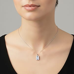 IGI Certified Luxuriant Lab Grown Diamond Pendant Necklace in 950 Platinum 10.10 ctw (20 Inches) (G, VS)