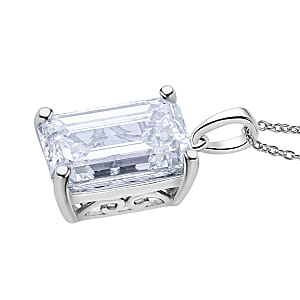 IGI Certified Luxuriant Lab Grown Diamond Pendant Necklace in 950 Platinum 10.10 ctw (20 Inches) (G, VS)