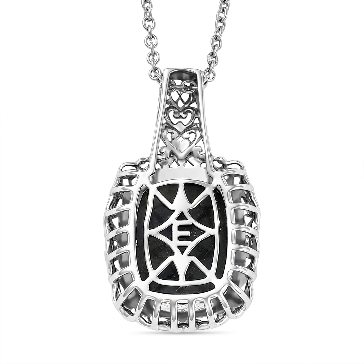 EverTrue 3 Piece Set - Malagasy Labradorite Earrings, Ring (Size 8) and Pendant in ION Plated 18K YG and Platinum Bond with Stainless Steel Necklace (20 Inches) 30.45 ctw image number 6