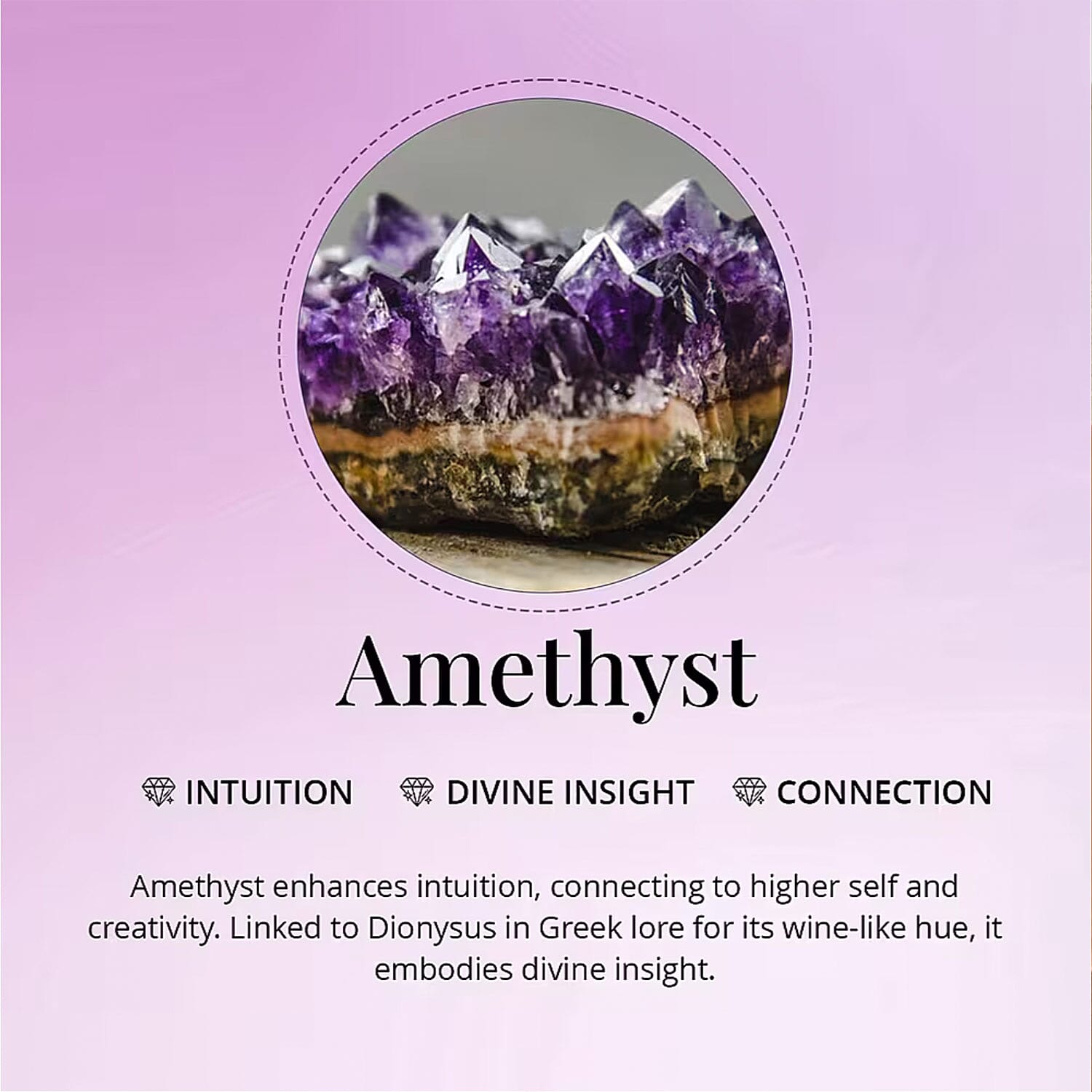 D'Joy African Amethyst 2.40 ctw Ring (Size 8.0) and Pendant Necklace 20 Inches in Rhodium Over Sterling Silver