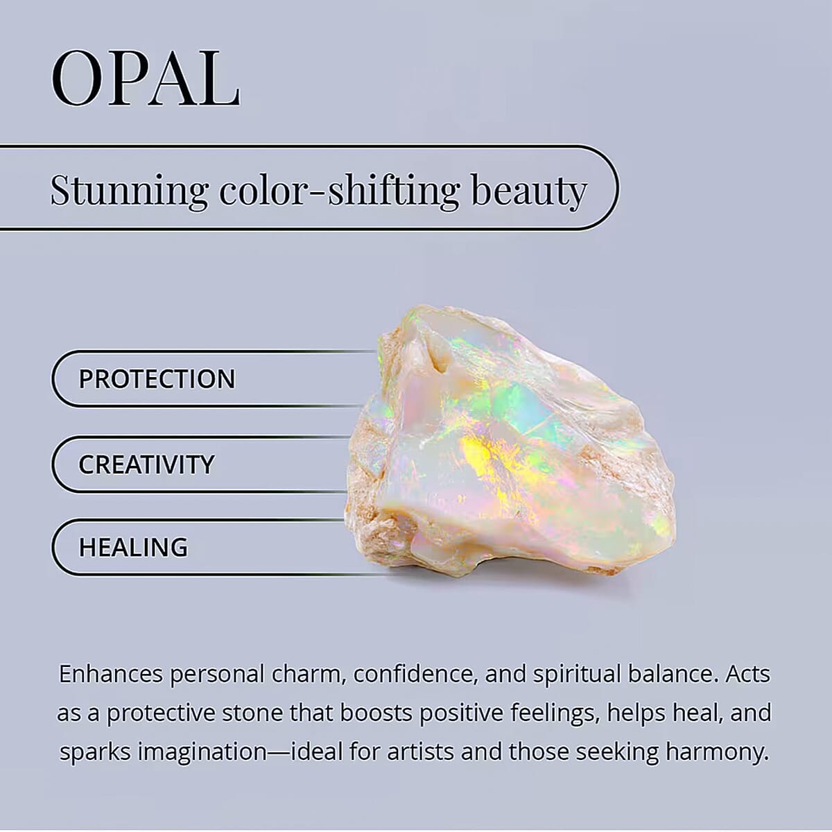 D'Joy Ethiopian Welo Opal and White Zircon 1.85 ctw Ring (Size 5.0), and Pendant Necklace 20 Inches in Rhodium Over Sterling Silver (Del. In 10-12 Days) image number 2