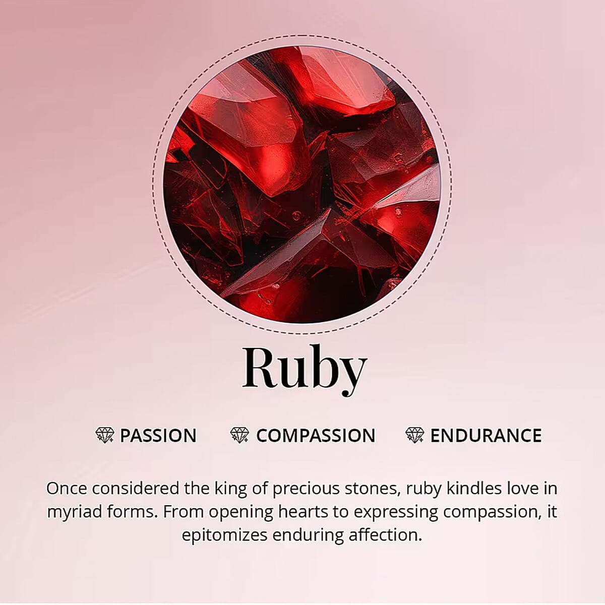 D'Joy Niassa Ruby (FF) 4.40 ctw Ring (Size 5.0) and Pendant Necklace 20 Inches in Rhodium Over Sterling Silver (Del. In 10-12 Days) image number 2