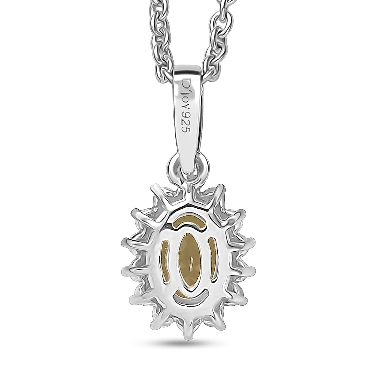 D'Joy Brazilian Citrine and White Zircon 2.30 ctw Ring (Size 5.0) and Pendant Necklace 20 Inches in Rhodium Over Sterling Silver image number 6