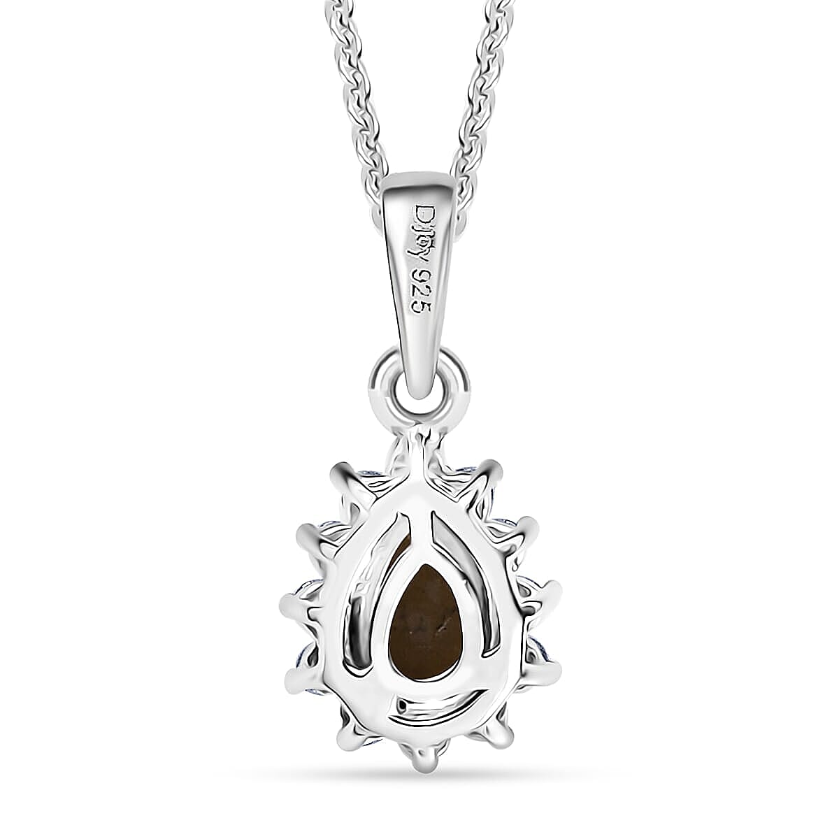 D'Joy Brazilian Citrine, White Zircon 1.30 ctw Ring (Size 6.0) and Pendant Necklace 20 Inches in Rhodium Over Sterling Silver image number 6