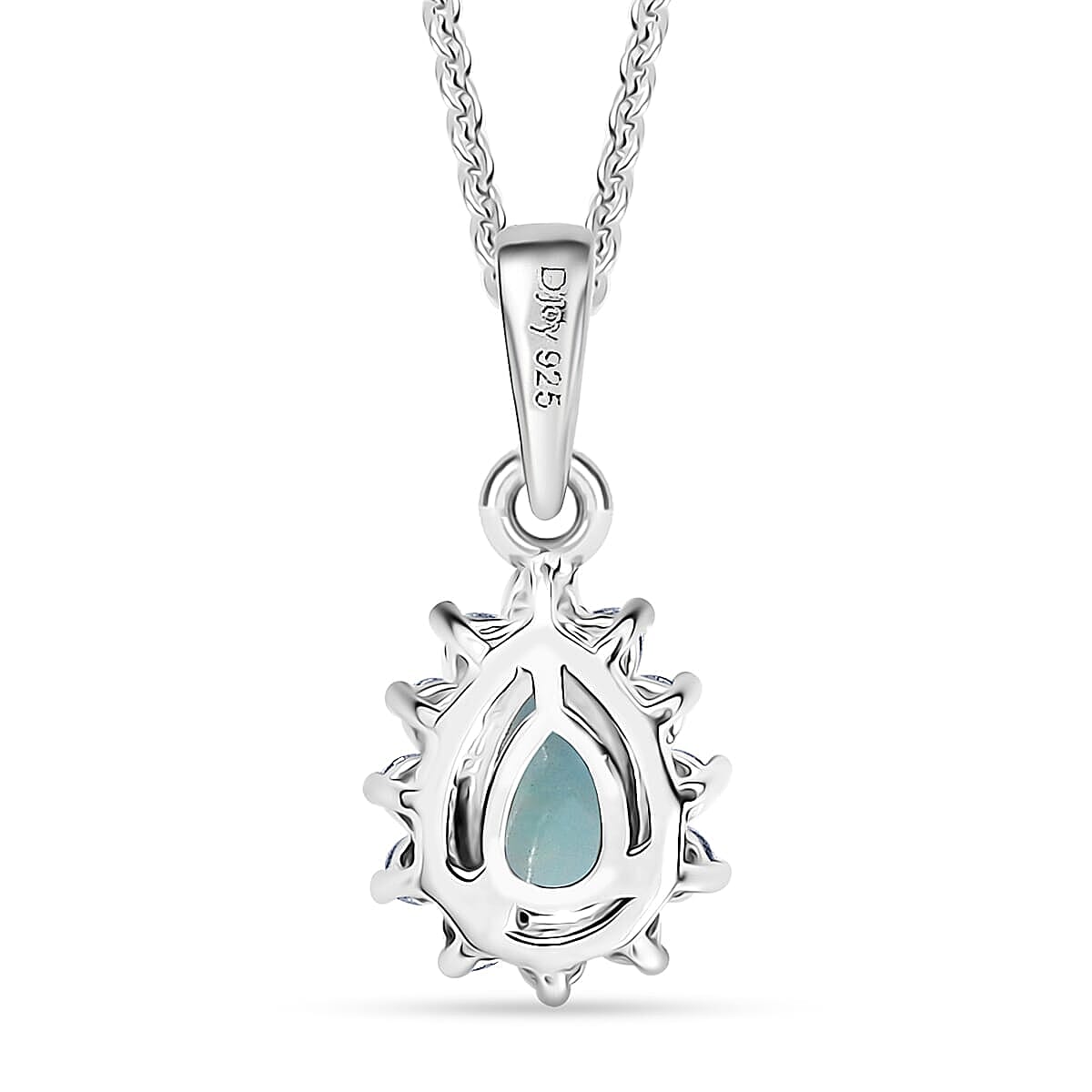 D'Joy Ethiopian Welo Opal, White Zircon 1.10 ctw Ring (Size 5.0) and Pendant Necklace 20 Inches in Rhodium Over Sterling Silver image number 6
