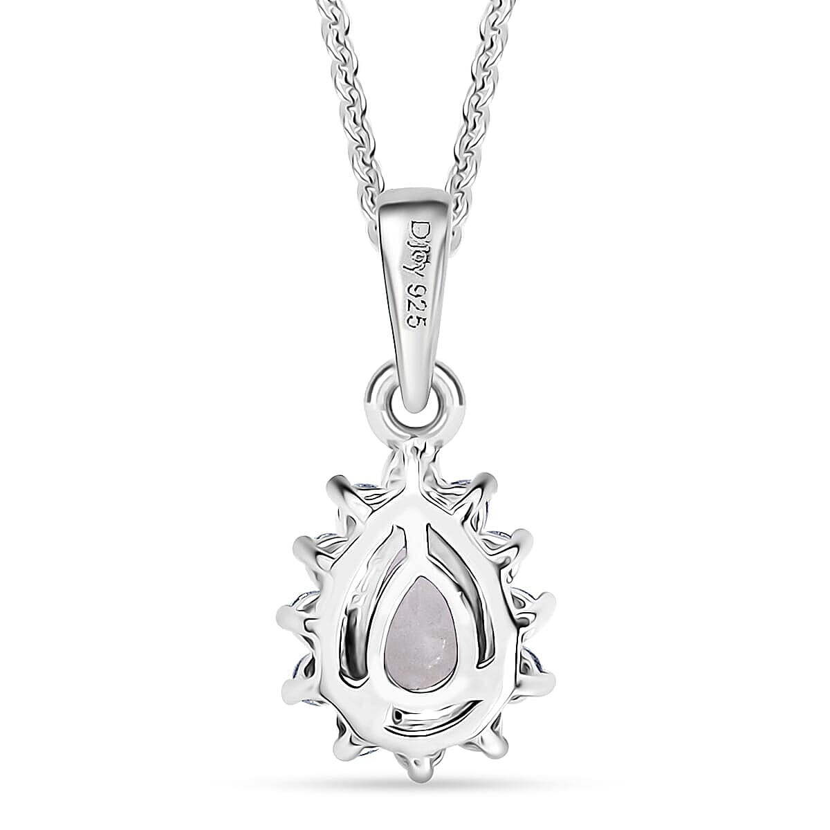 D'Joy White Topaz, White Zircon 1.60 ctw Ring (Size 8.0) and Pendant Necklace 20 Inches in Rhodium Over Sterling Silver image number 6
