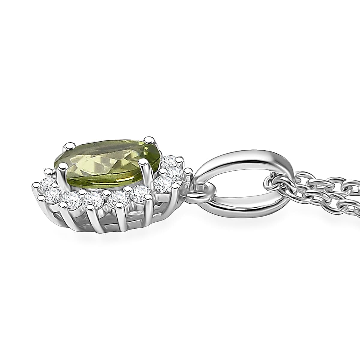 D'Joy Niassa Ruby (FF)&nbsp;and White Zircon 3.20 ctw Ring (Size 7.0) and Pendant Necklace 20 Inches in Rhodium Over Sterling Silver image number 5