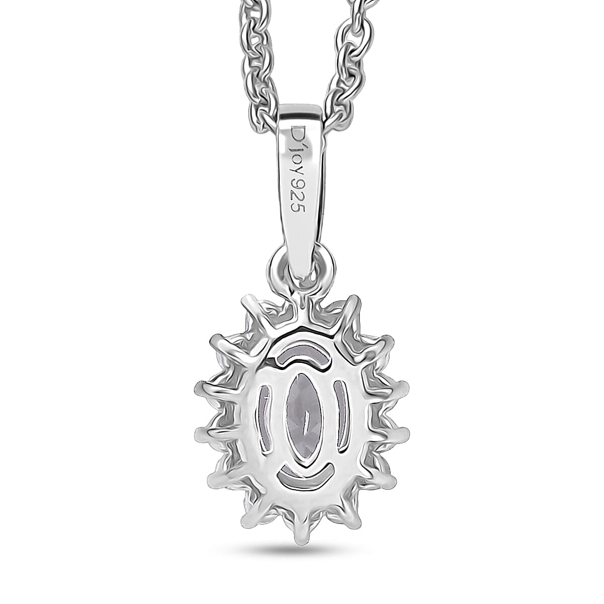 D'Joy White Topaz and White Zircon 2.20 ctw Ring (Size 6.0) and Pendant Necklace 20 Inches in Rhodium Over Sterling Silver image number 6