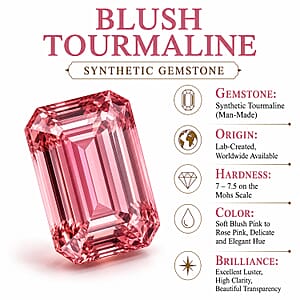 D'Joy Premium Blush Tourmaline, Multi Gemstone Pendant Necklace (20 Inches) in 18K Vermeil RG Over Sterling Silver 1.35 ctw