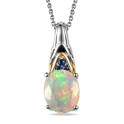 Ethiopian Welo Opal & Ceylon Blue Sapphire - Product card gallery slide 1 (10176724926777)