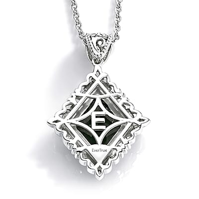EverTrue Malagasy Labradorite 6.50 ctw Pendant in 18K YG Plated and Platinum Bond with Stainless Steel Necklace 20 Inches
