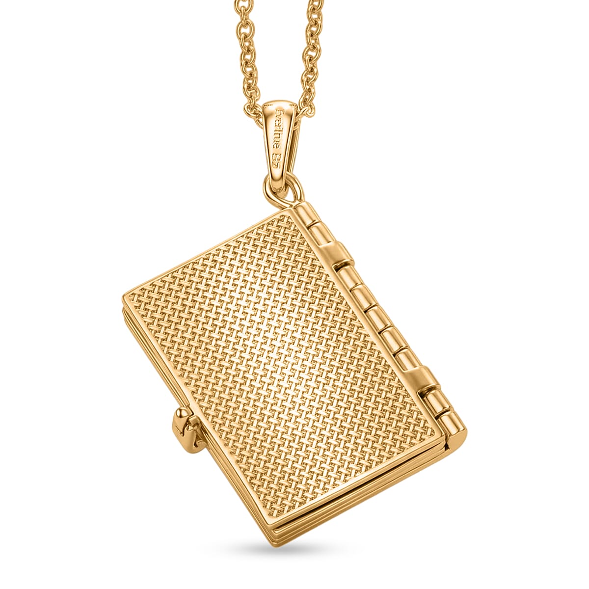 EverTrue Bronzella Collection Pendant in 18K Yellow Gold Plated Bronze with ION Plated Yellow Gold Stainless Steel Necklace 20 Inches image number 6
