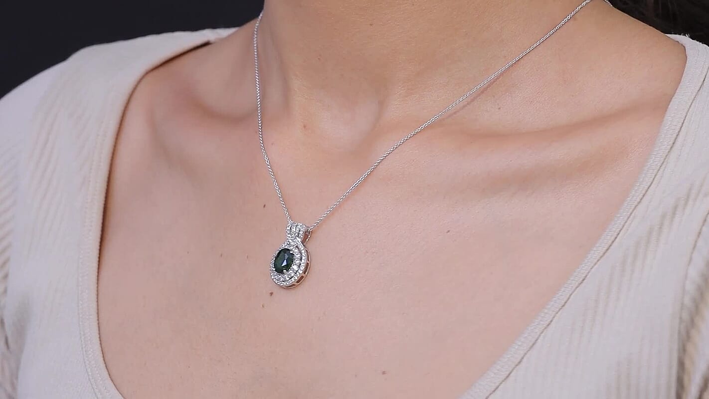 D'Joy Premium Martha Rocha Kunzite and White Zircon 3.80 ctw Pendant Necklace in 18K Vermeil Rose Gold Over Sterling Silver 20 Inches