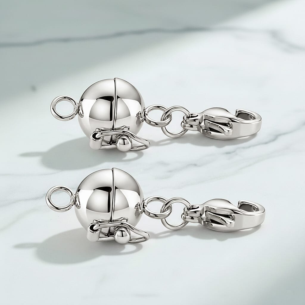 Set of 2 -9mm Lobster Lock with 9mm Magnetic Lock in Stainless Steel
