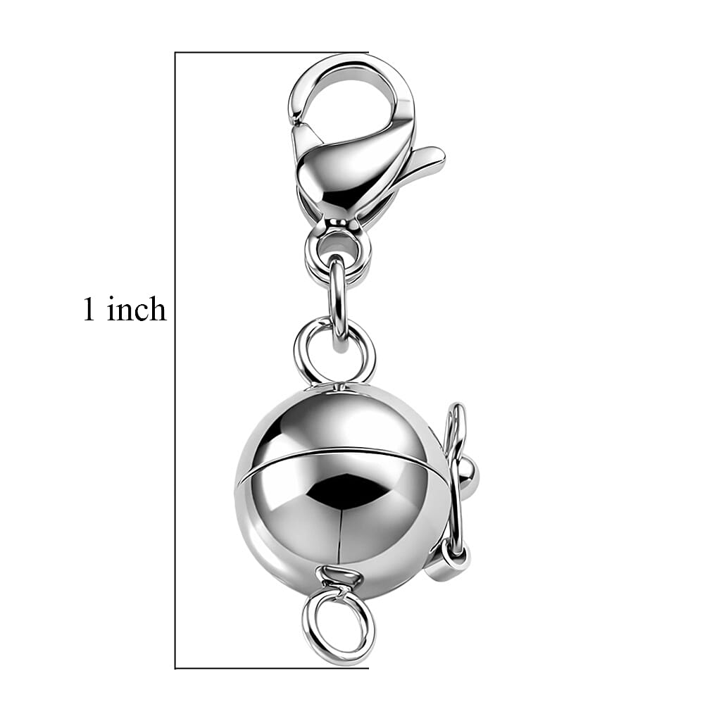 Set of 2 -9mm Lobster Lock with 9mm Magnetic Lock in Stainless Steel