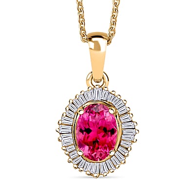 Rubellite / Yellow Gold Over Sterling Silver - Product card gallery slide 1 (10176727253305)