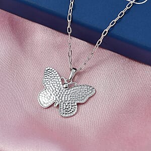 D'Joy Passport to Israel Living Creature Pendant Necklace in Sterling Silver 4.80 Grams 20 Inches