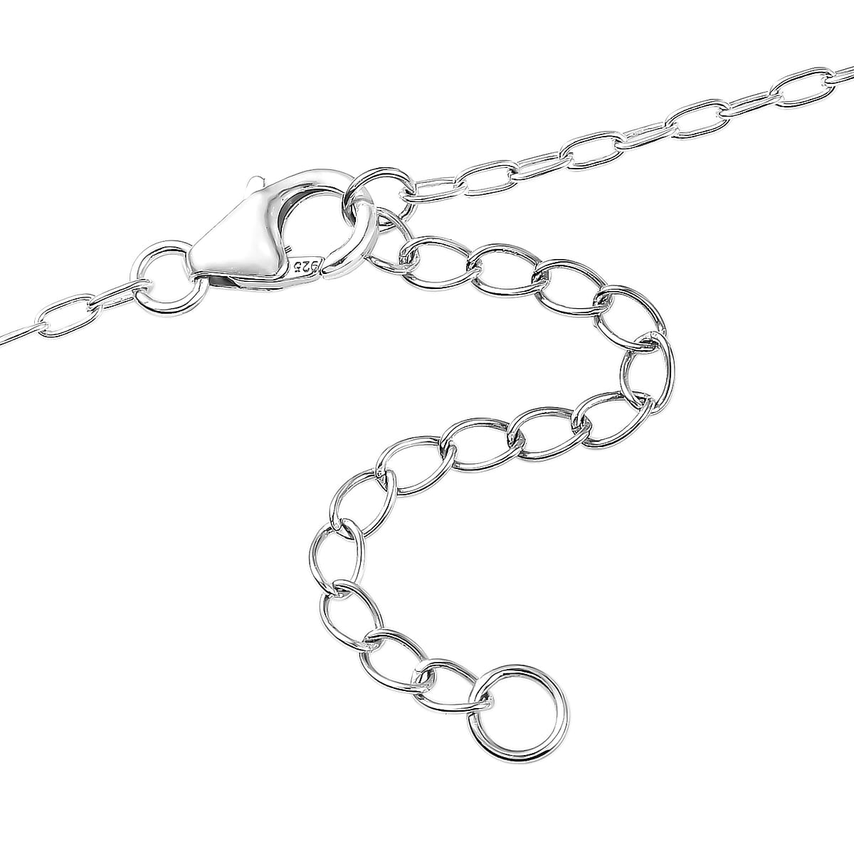 D'Joy Passport to Israel Heart Pendant Necklace in Sterling Silver 4.65 Grams 20 Inches  image number 5