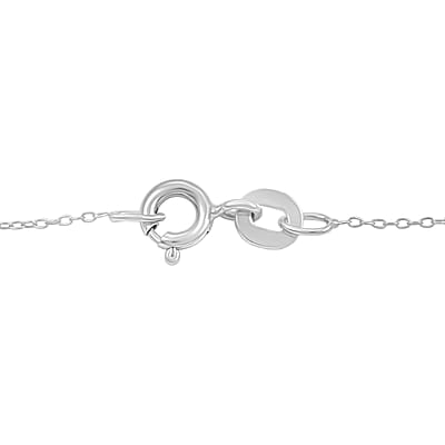 Cross Pendant Necklace in Sterling Silver 3.40 Grams 18 Inches