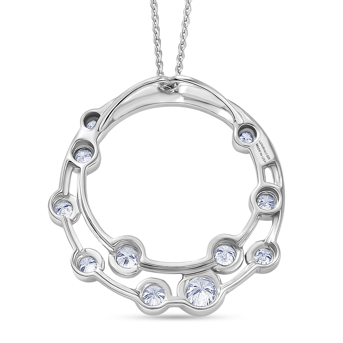 Luxuriant Lab Grown Diamond G-H SI 1.00 ctw Pendant Necklace in Rhodium Over Sterling Silver 20 Inches (Del. in 12-15 Days) image number 4