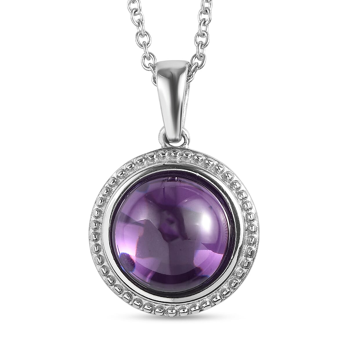  2 Piece Set -  Ring,Pendant with Chain (Size 20) Stainless Steel 42.00 ctw  42.00 ctw image number 8