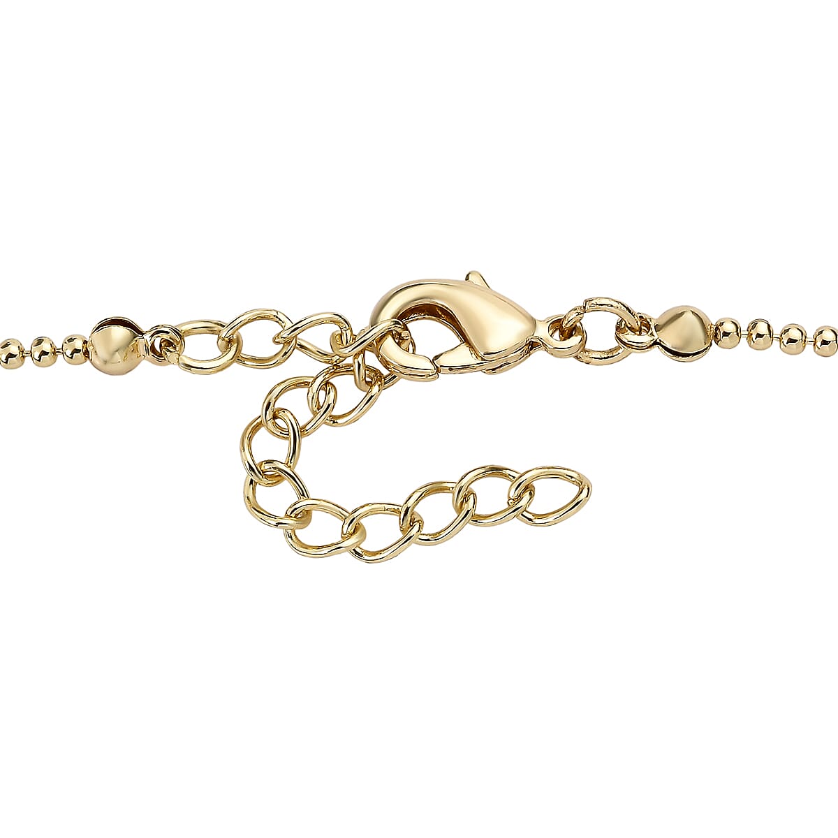 4 Piece Set - Heart Earrings, Necklace (17 Inches), Cuff Bracelet and Ring (Adjustable) in Goldtone