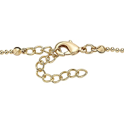 4 Piece Set - Heart Earrings, Necklace (17 Inches), Cuff Bracelet and Ring (Adjustable) in Goldtone