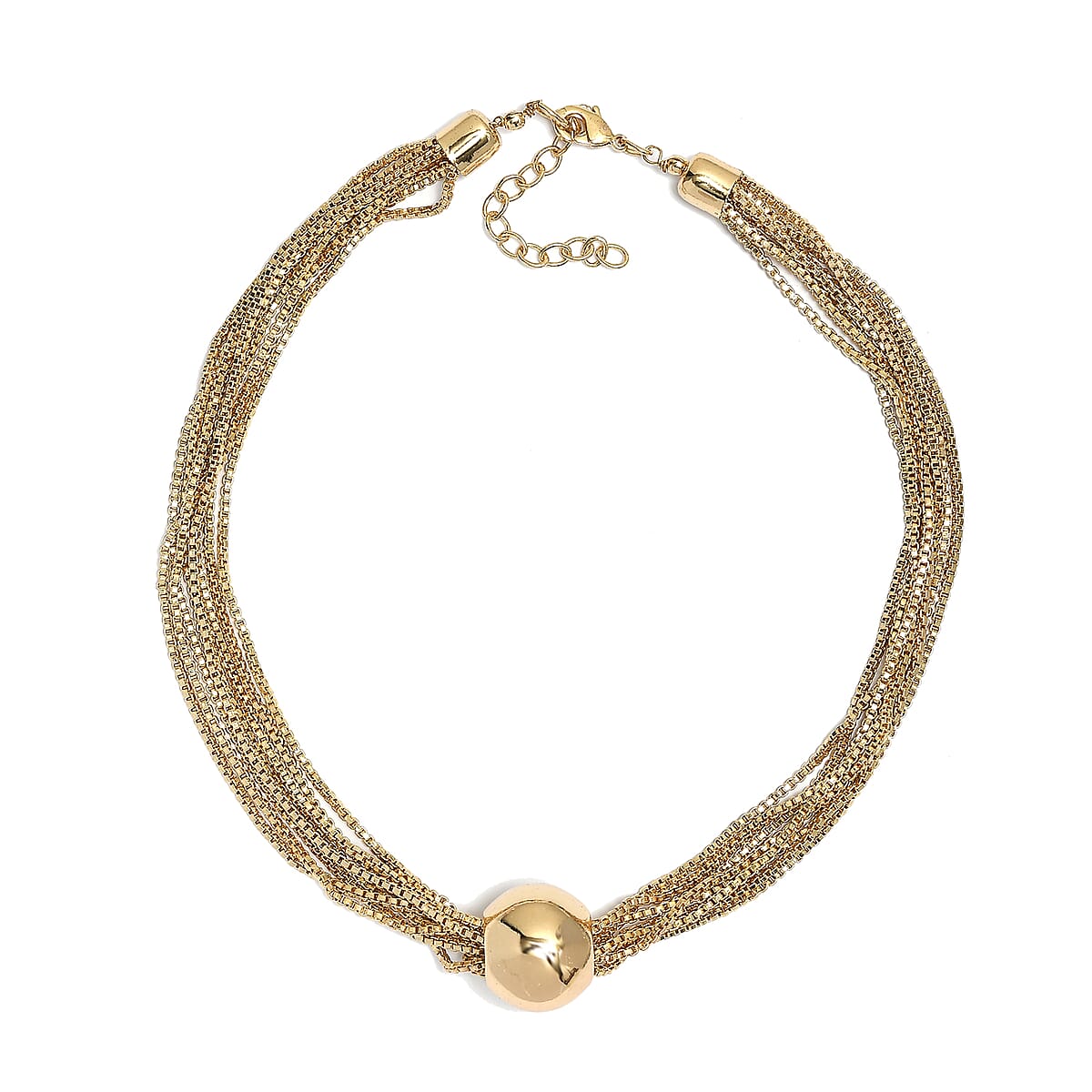  3 Piece Set -  Necklace and Bracelet and Earring Pure Yellow Brass image number 5