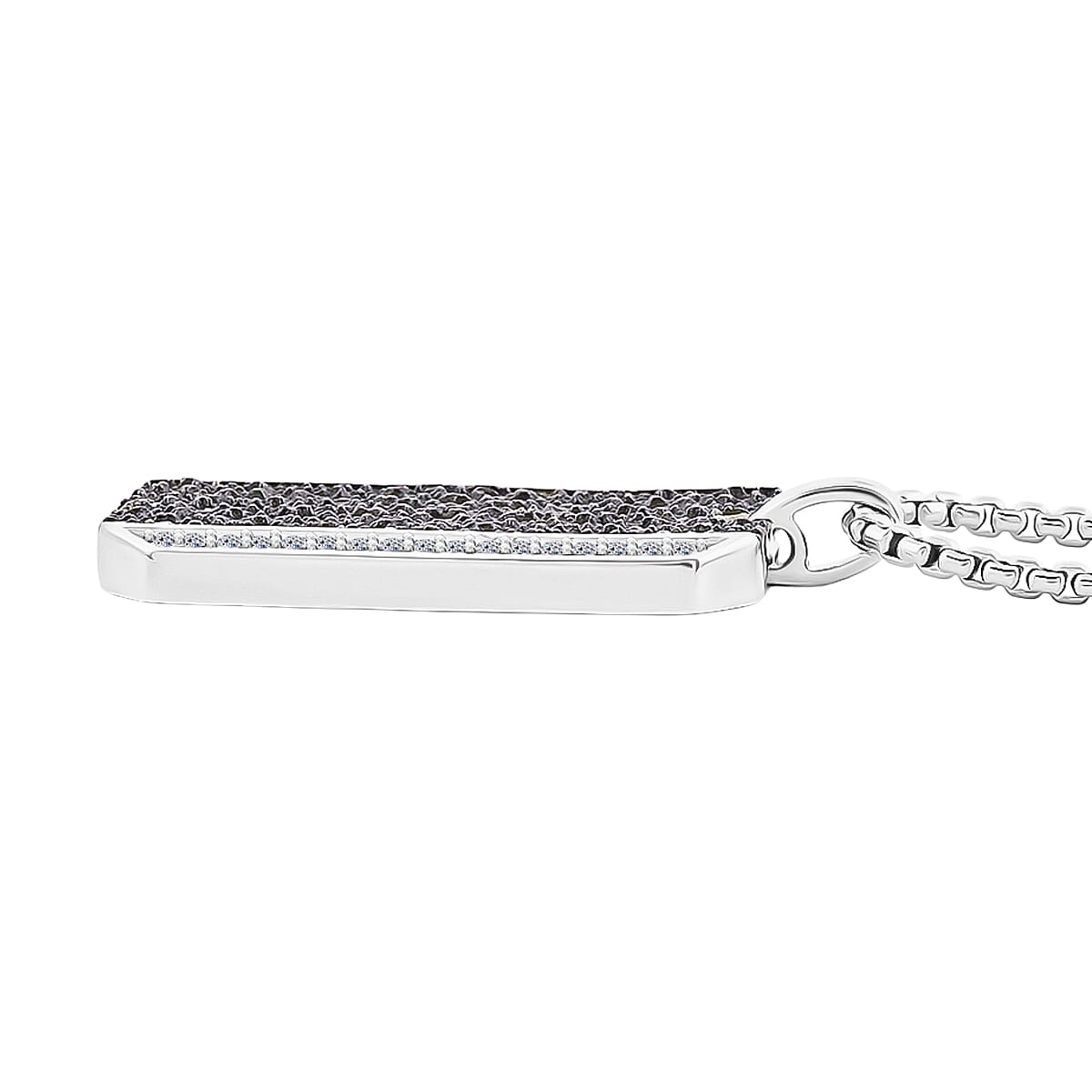 Luxuriant Lab Grown Diamond 0.25 ctw Pendant Necklace 22 Inches in Sterling Silver