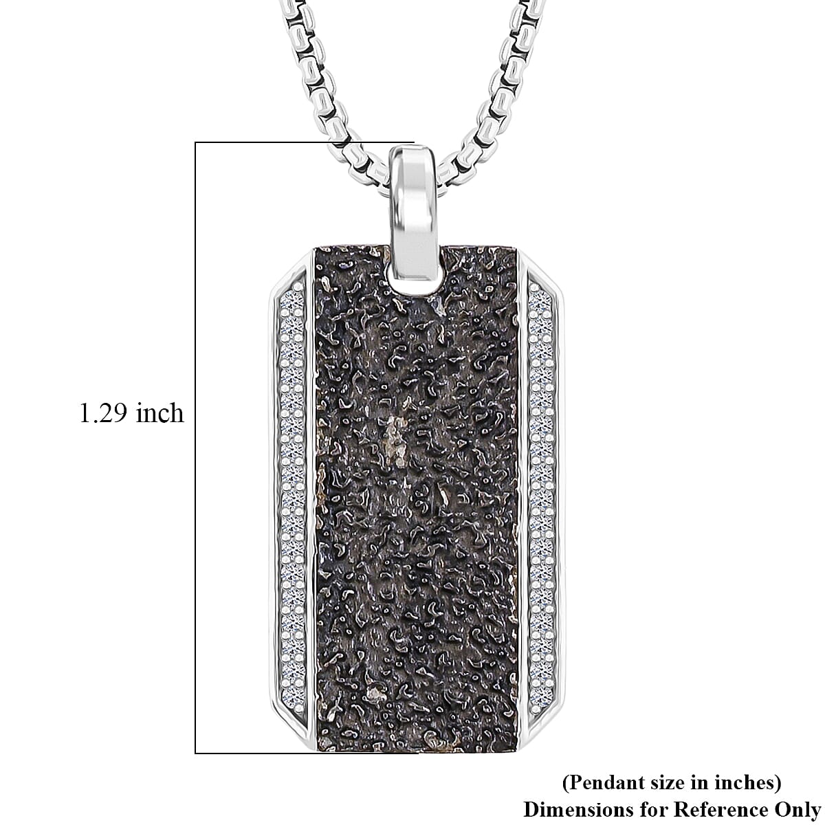 Luxuriant Lab Grown Diamond 0.25 ctw Pendant Necklace 22 Inches in Sterling Silver