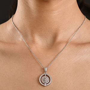 D'Joy Eagle Pendant Necklace in Rhodium Over Sterling Silver 7.50 Grams 20 Inches 